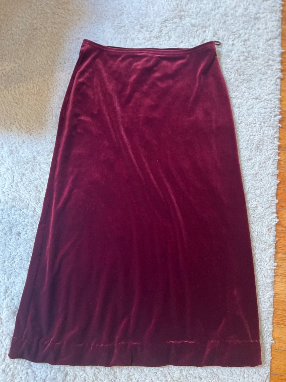 Charter Club Burgundy Velvet Skirt